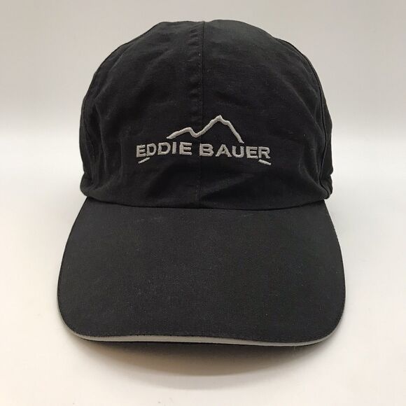 Eddie Bauer WeatherEdge Reflective Waterproof Cap Unisex L/XL Black Poly Hat - Picture 1 of 13